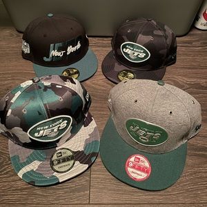 New York Jets NFL New Era Hat Lot (JUST TWO SNAPBACKS)